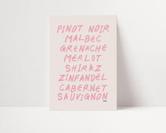 Wine Guide Wall Print